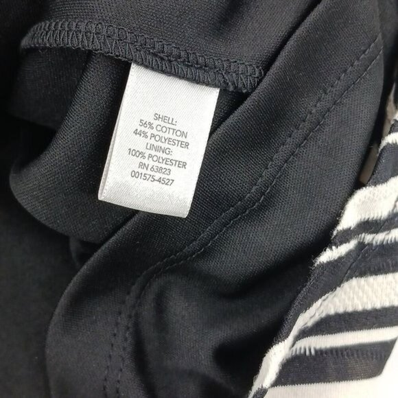 Christopher & Banks Skirt Midi Striped Straight Zebra Pull On Womens Size Small - Picture 6 of 6